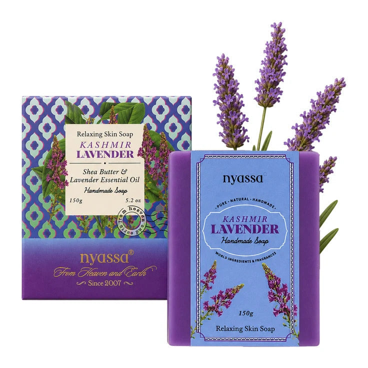 Nyassa Kashmir Lavender Handmade Soap 150gm with Shea Butter